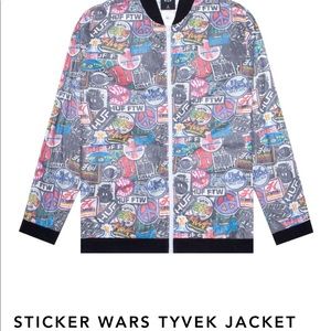 HUF WORLDWIDE sticker wars tyvek jacket